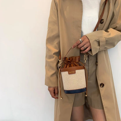 Women's Shoulder Bag – Cylindrical Design