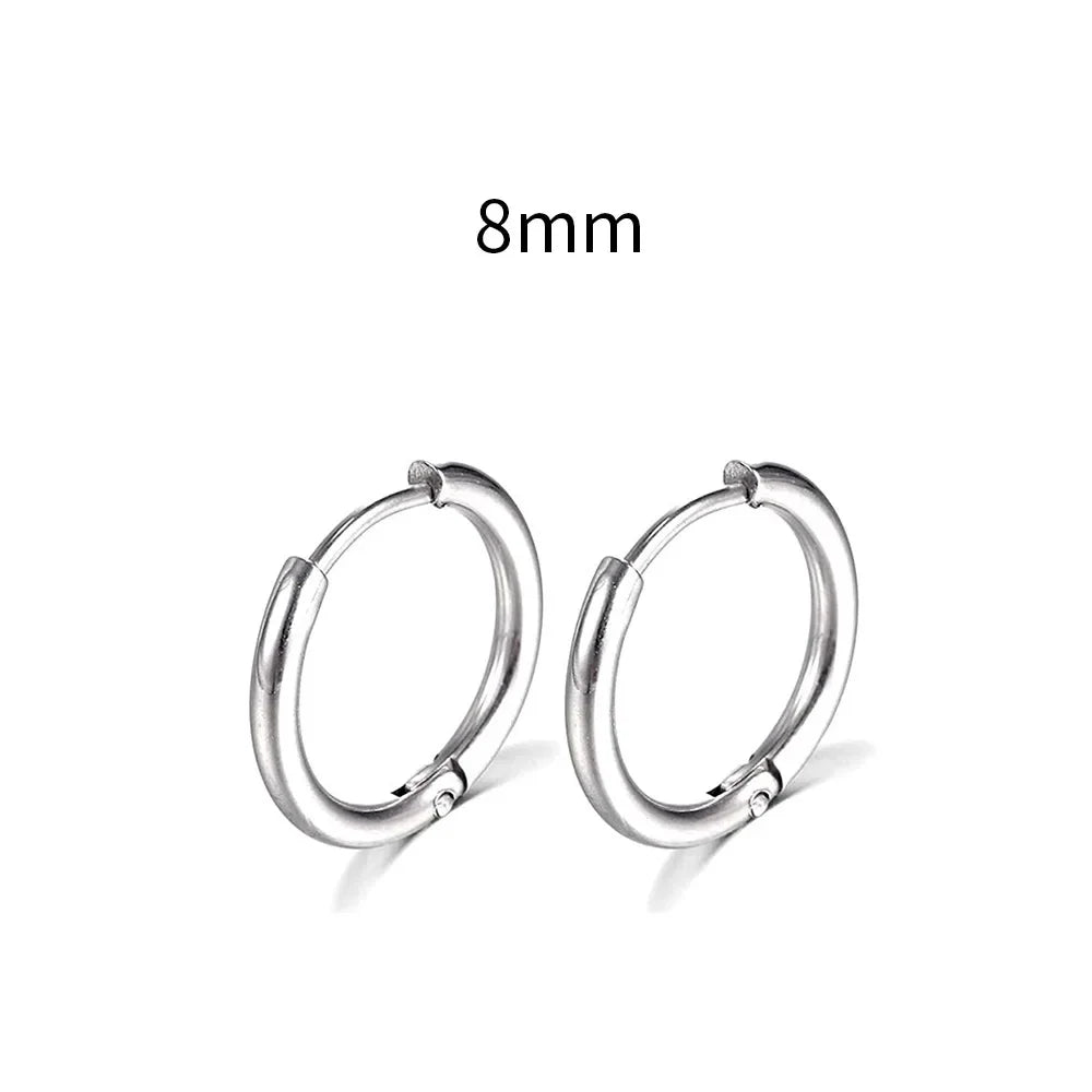 Stainless Steel Hoop Earrings – Elegance