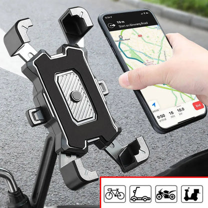 Support de téléphone portable pour motos et vélos, Rotation à 360 degrés