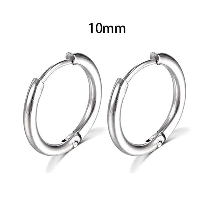 Stainless Steel Hoop Earrings – Elegance