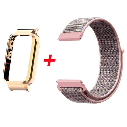 Bracelet  et Coque de Protection en Métal pour Xiaomi Mi Band