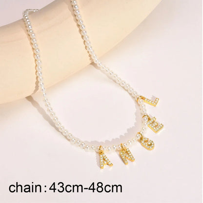Personalized Initial Necklace - Stainless Steel Letter Pendant