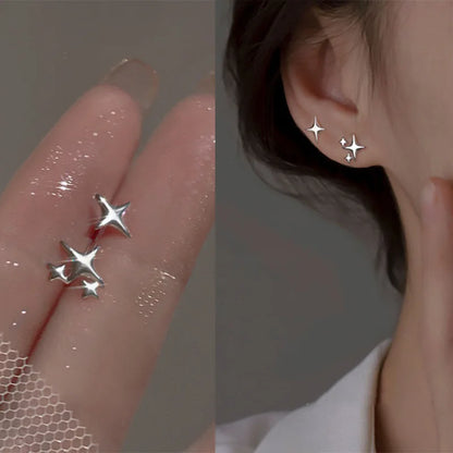 Metallic Flower Earrings