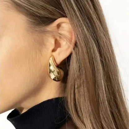 Metallic Flower Earrings