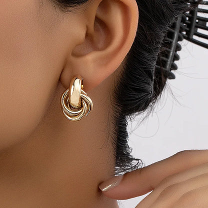 Boucles d'Oreilles Créoles Épaisses – Acier Inoxydable