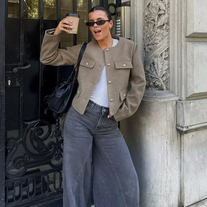 Veste Courte Élégante pour Femme – Chic & Intemporelle