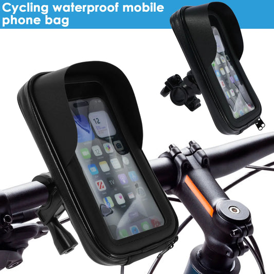 Sacoche Étanche avec Support Téléphone Rotatif à 360° – Vélo & Moto