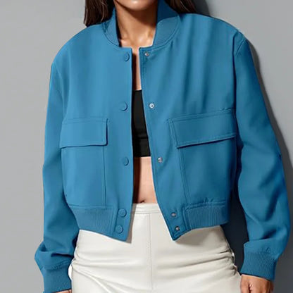 Women's Bomber Jacket – Vintage Elegance &amp; Casual Comfort