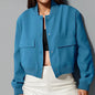 Women's Bomber Jacket – Vintage Elegance &amp; Casual Comfort