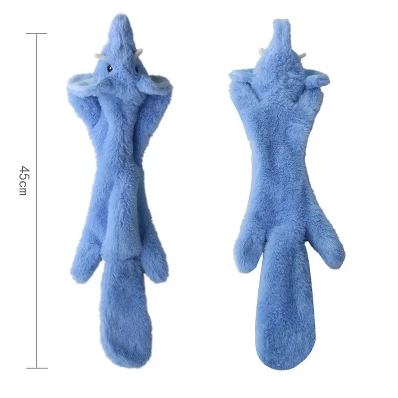 Fun Dog Toy - No Filling Plush with Squeaker