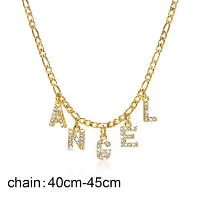 Personalized Initial Necklace - Stainless Steel Letter Pendant