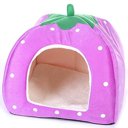 Strawberry House for Small Animals – Cozy Shelter