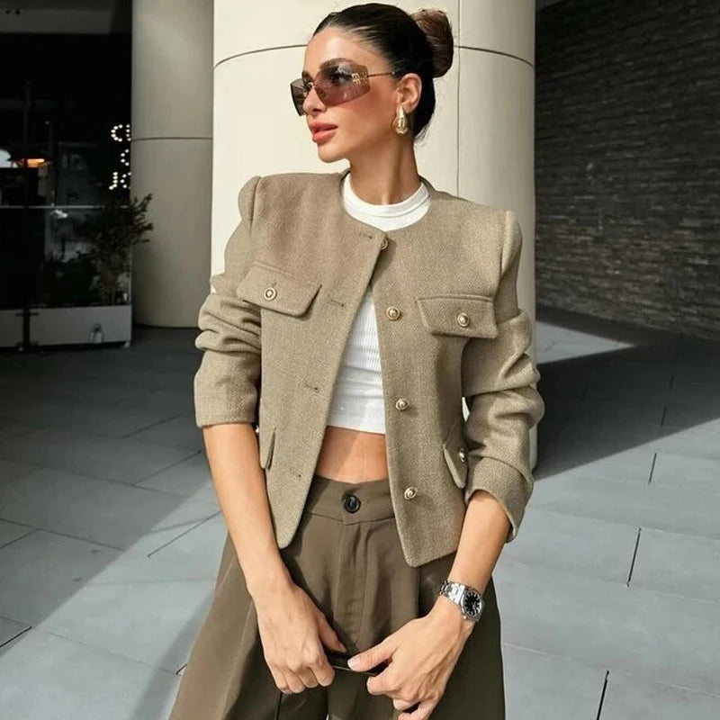 Veste Courte Élégante pour Femme – Chic & Intemporelle