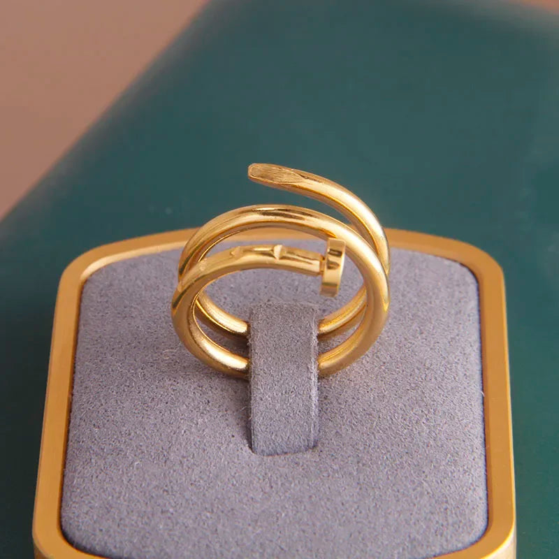 Adjustable Multi-Layer Stainless Steel Ring