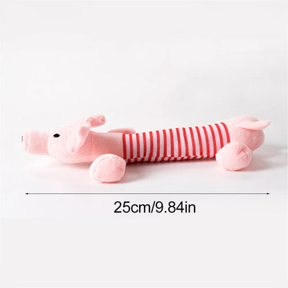 Fun Dog Toy - No Filling Plush with Squeaker