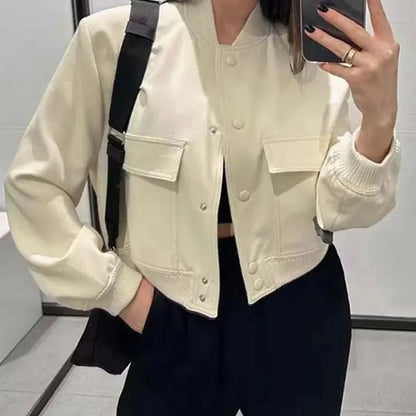 Women's Bomber Jacket – Vintage Elegance &amp; Casual Comfort