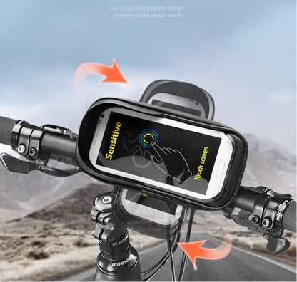 Sac de support de téléphone portable de vélo étanche