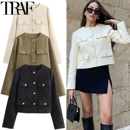 Veste Courte Élégante pour Femme – Chic & Intemporelle