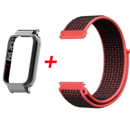Bracelet  et Coque de Protection en Métal pour Xiaomi Mi Band