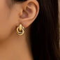 Metallic Flower Earrings