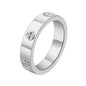 Love Cross Ring in Stainless Steel – Rose Gold Plated &amp; Crystals