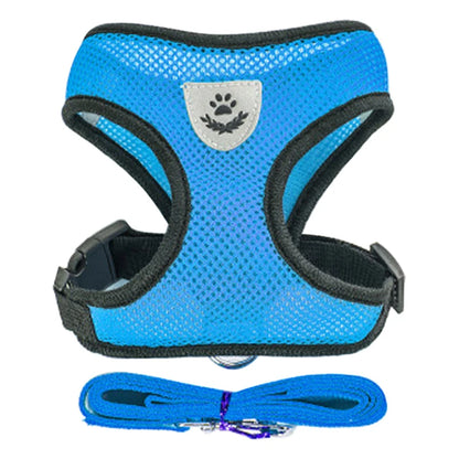 Harnais Ajustable pour Petits Chiens & Chats – Avec Laisse Incluse