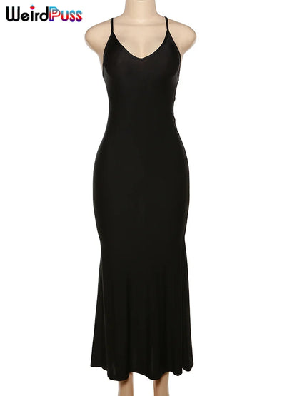 Glamour &amp; Seduction - Elegant Backless Long Dress