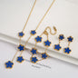 Parure Bijoux 3 Pièces Plaqué Or 18K – Élégance Florale