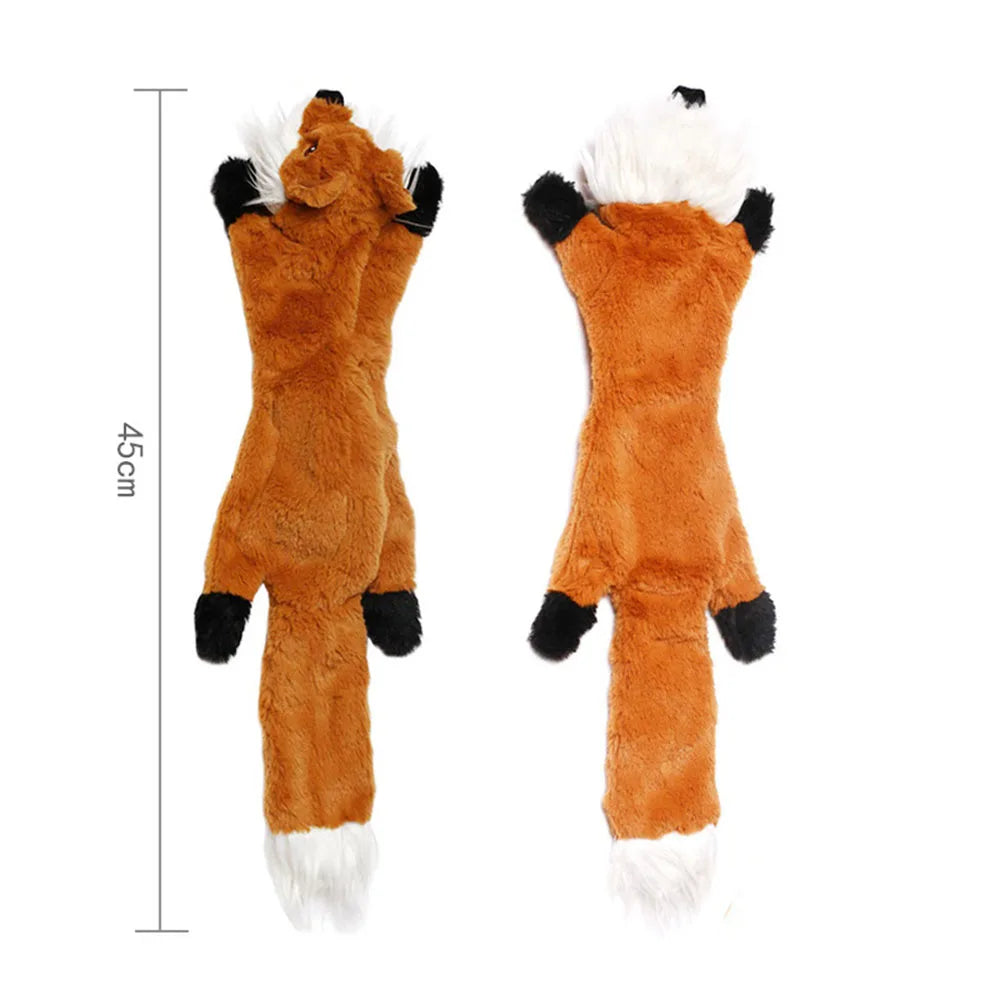 Fun Dog Toy - No Filling Plush with Squeaker