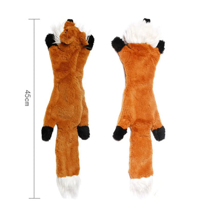Fun Dog Toy - No Filling Plush with Squeaker