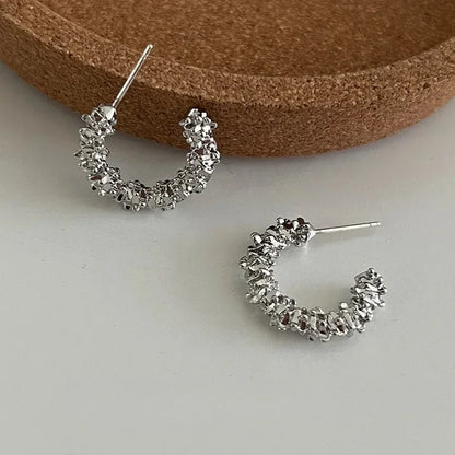 Metallic Flower Earrings