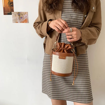 Women's Shoulder Bag – Cylindrical Design