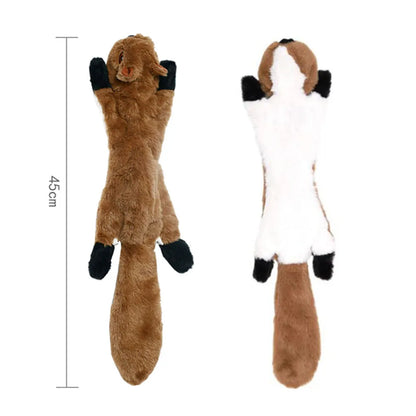 Fun Dog Toy - No Filling Plush with Squeaker