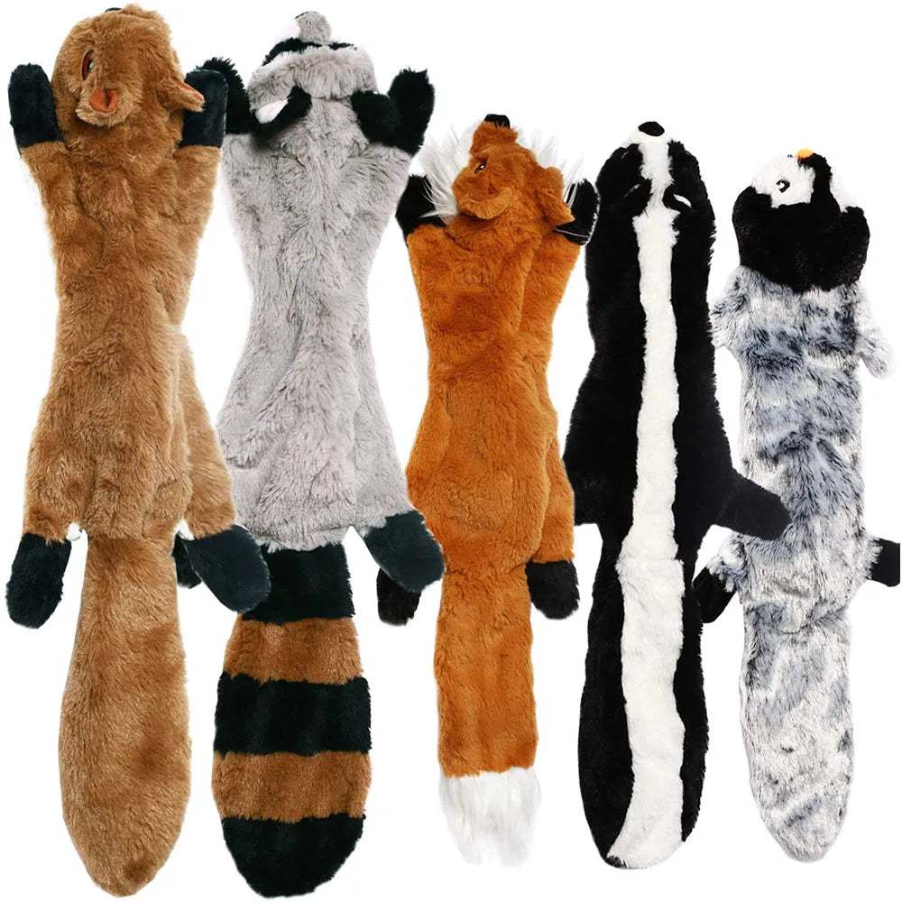 Fun Dog Toy - No Filling Plush with Squeaker