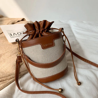 Women's Shoulder Bag – Cylindrical Design