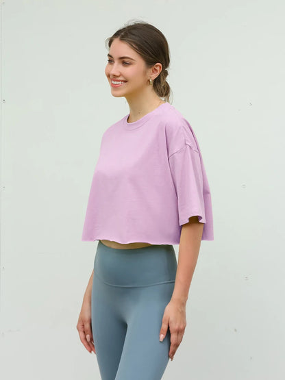 Tenu de Yoga à Manches Courtes – Sport, Confort & Style