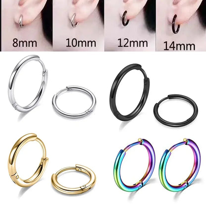 Stainless Steel Hoop Earrings – Elegance