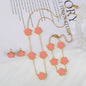 Parure Bijoux 3 Pièces Plaqué Or 18K – Élégance Florale