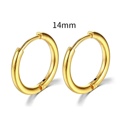 Stainless Steel Hoop Earrings – Elegance