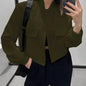 Women's Bomber Jacket – Vintage Elegance &amp; Casual Comfort