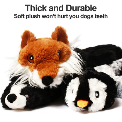 Fun Dog Toy - No Filling Plush with Squeaker