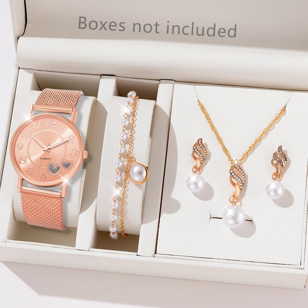 Coffret Cadeau Montre Femme Or Rose