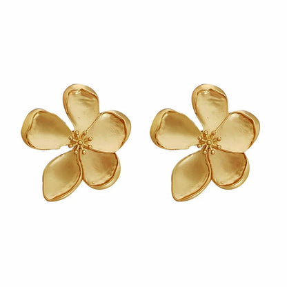 Metallic Flower Earrings