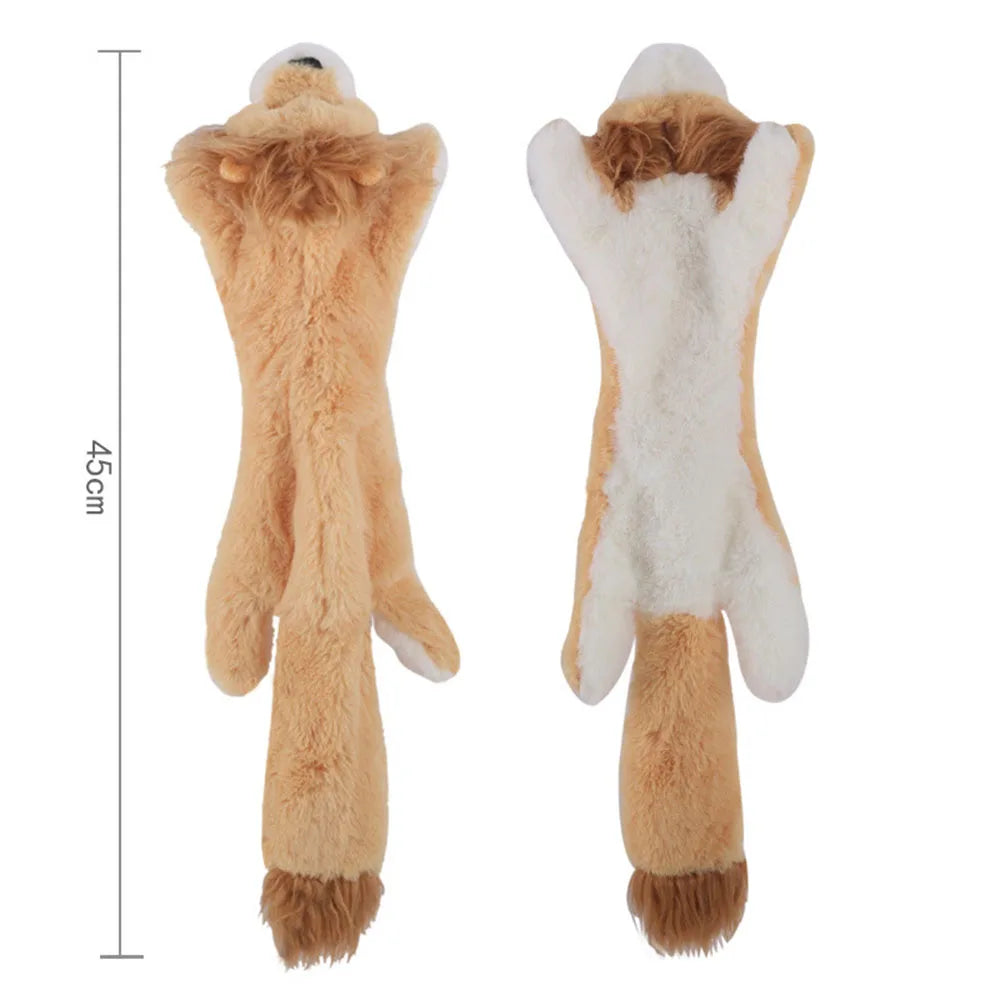 Fun Dog Toy - No Filling Plush with Squeaker