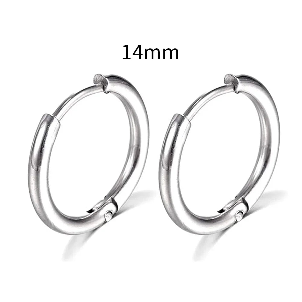 Stainless Steel Hoop Earrings – Elegance