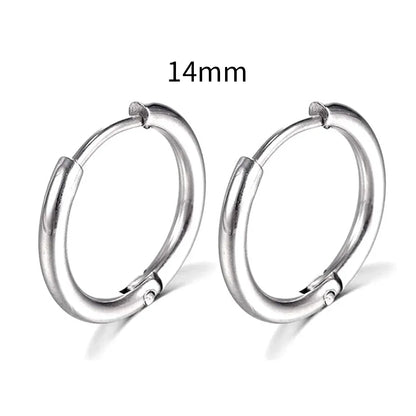 Stainless Steel Hoop Earrings – Elegance