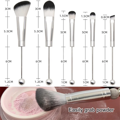 Pinceaux de Maquillage Personnalisables avec Perles – Kit Créatif