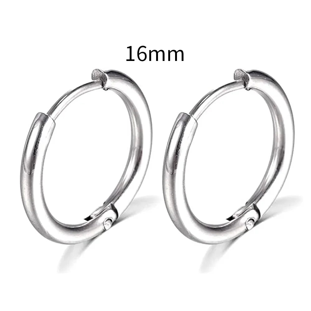 Stainless Steel Hoop Earrings – Elegance