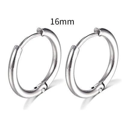 Stainless Steel Hoop Earrings – Elegance