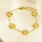 Stainless Steel Flower Bracelet – Elegance &amp; Trendy